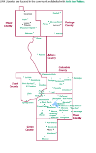 Map of the South Central Library System